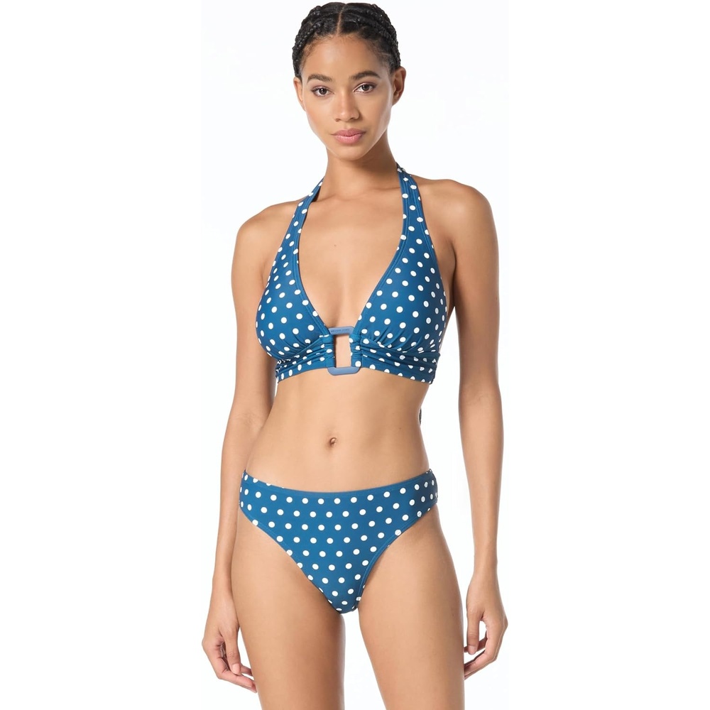 image:imageMichael Kors Womens Classic Dot Halter Bra TopRiver Blue