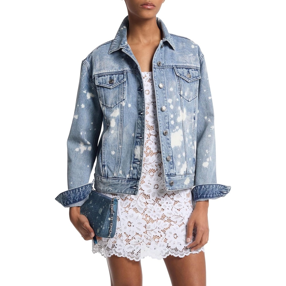 image:imageMichael Kors Womens Denim Trucker JacketUnion Wash