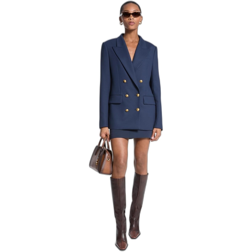 image:imageMichael Kors Womens Double Breasted BlazerMidnight Blue