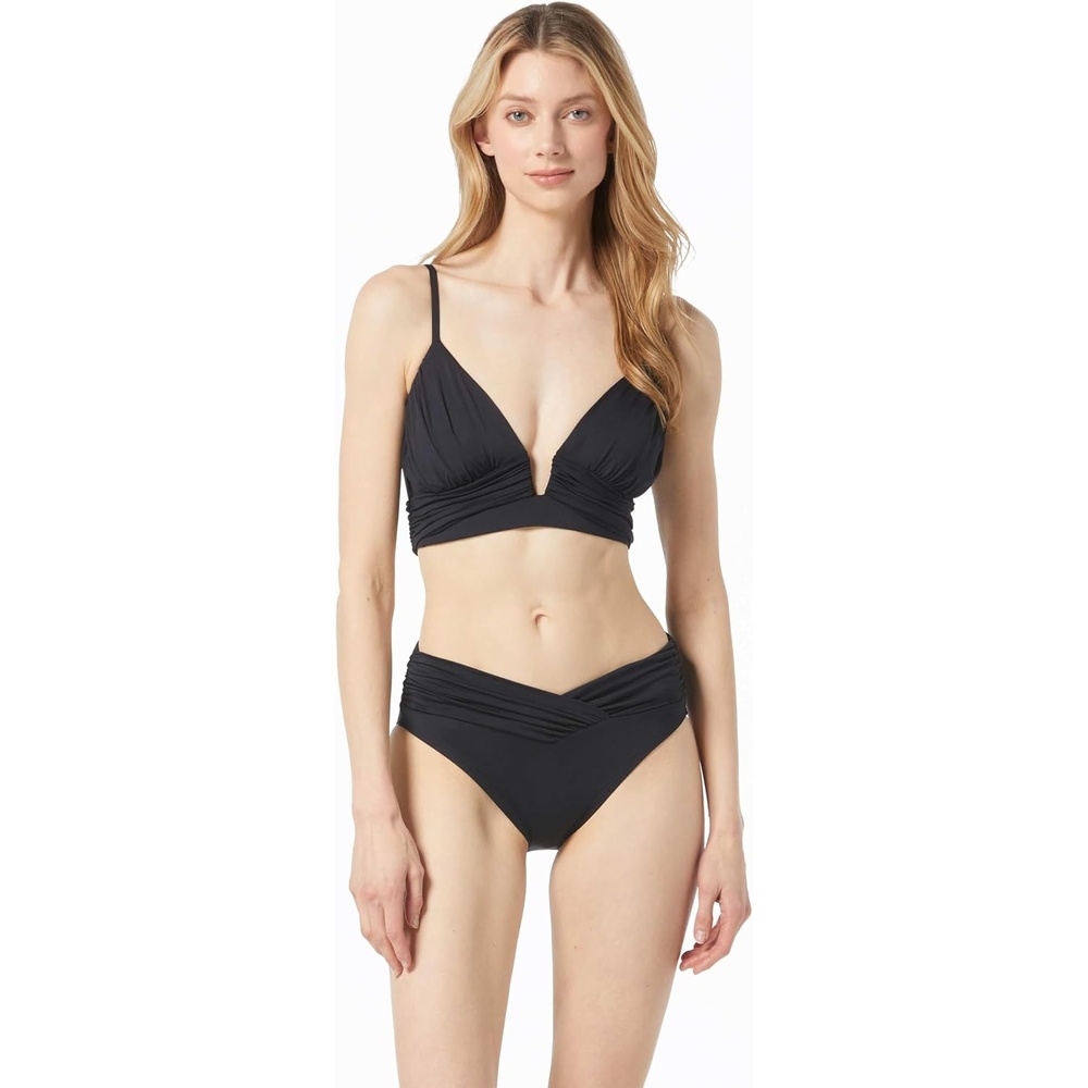 image:imageMichael Kors Womens Draped Bikini TopBlack