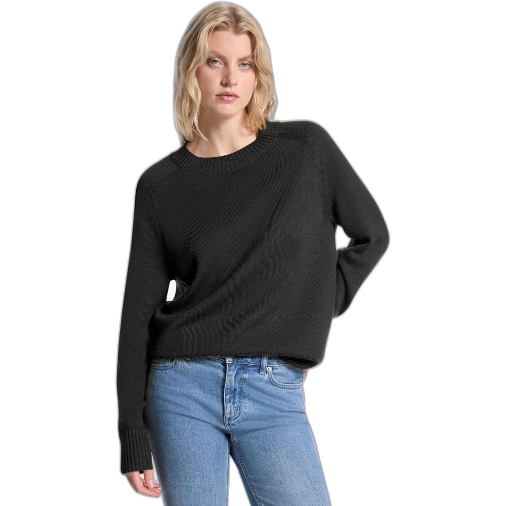 image:imageMichael Kors Womens Easy Saddle Sleeve SweaterBlack