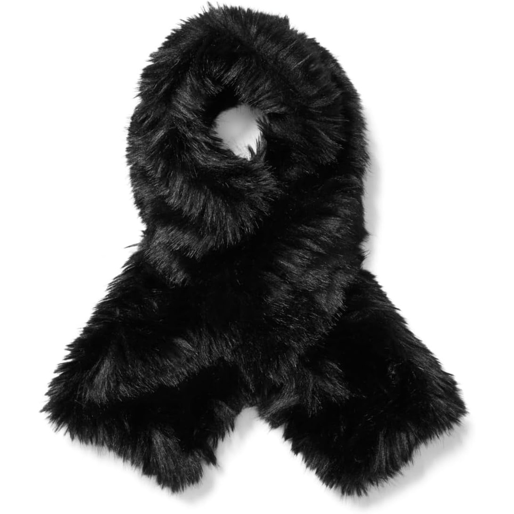 image:imageMichael Kors Womens Faux Fur Merino Scarf Black One Size