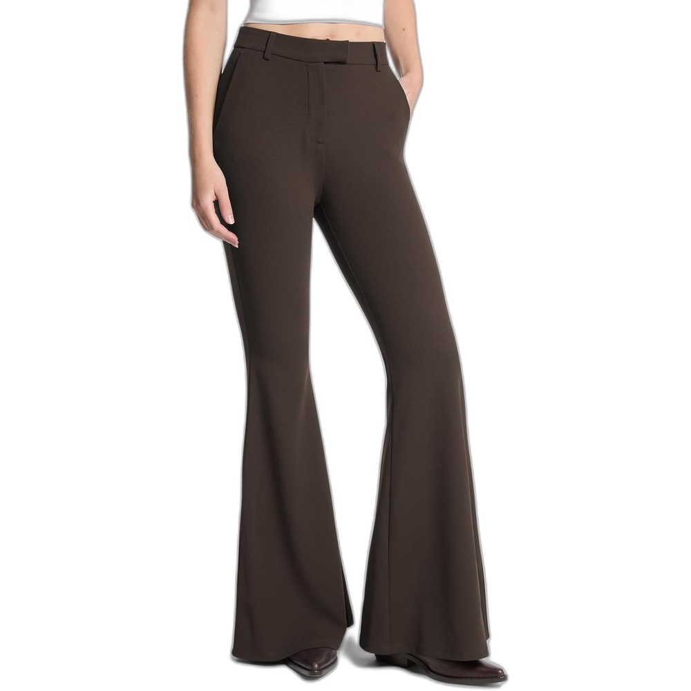 image:imageMichael Kors Womens High Waisted Flared PantChocolate