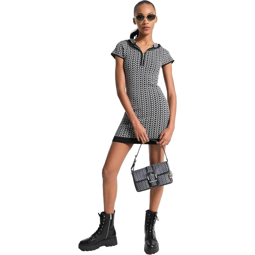 image:imageMichael Kors Womens Hooded Zip DressNickel