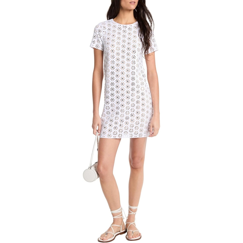 image:imageMichael Kors Womens Lasercut Mini DressWhite