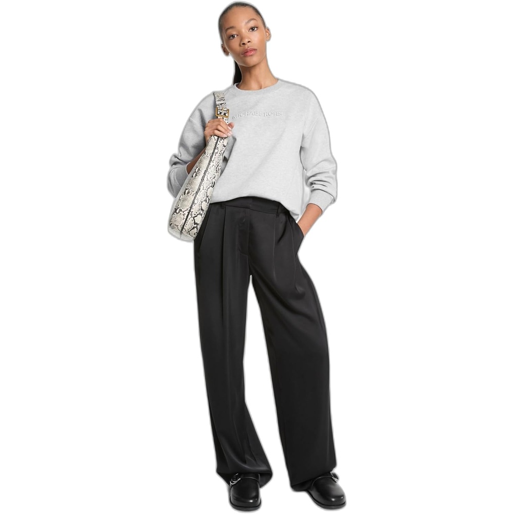 image:imageMichael Kors Womens MK Embossed Logo Crew SweatshirtGrey