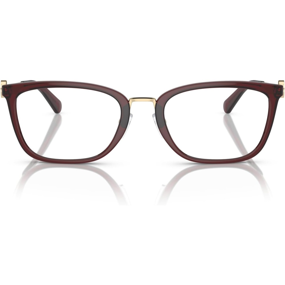 image:imageMichael Kors Womens MK4054 Captiva Rectangular Prescription Eyewear FramesDark RedDemo Lens