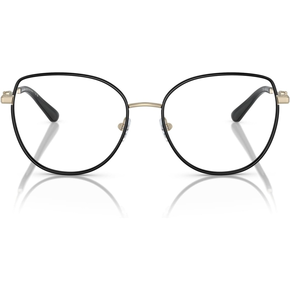 image:imageMichael Kors Womens Mk3066j Empire Round Prescription Eyewear FramesLight GoldBlackDemo Lens