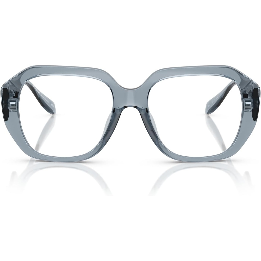 image:imageMichael Kors Womens Mk4148u Valletta Universal Fit Square Prescription Eyewear FramesDenim TransparentDemo Lens