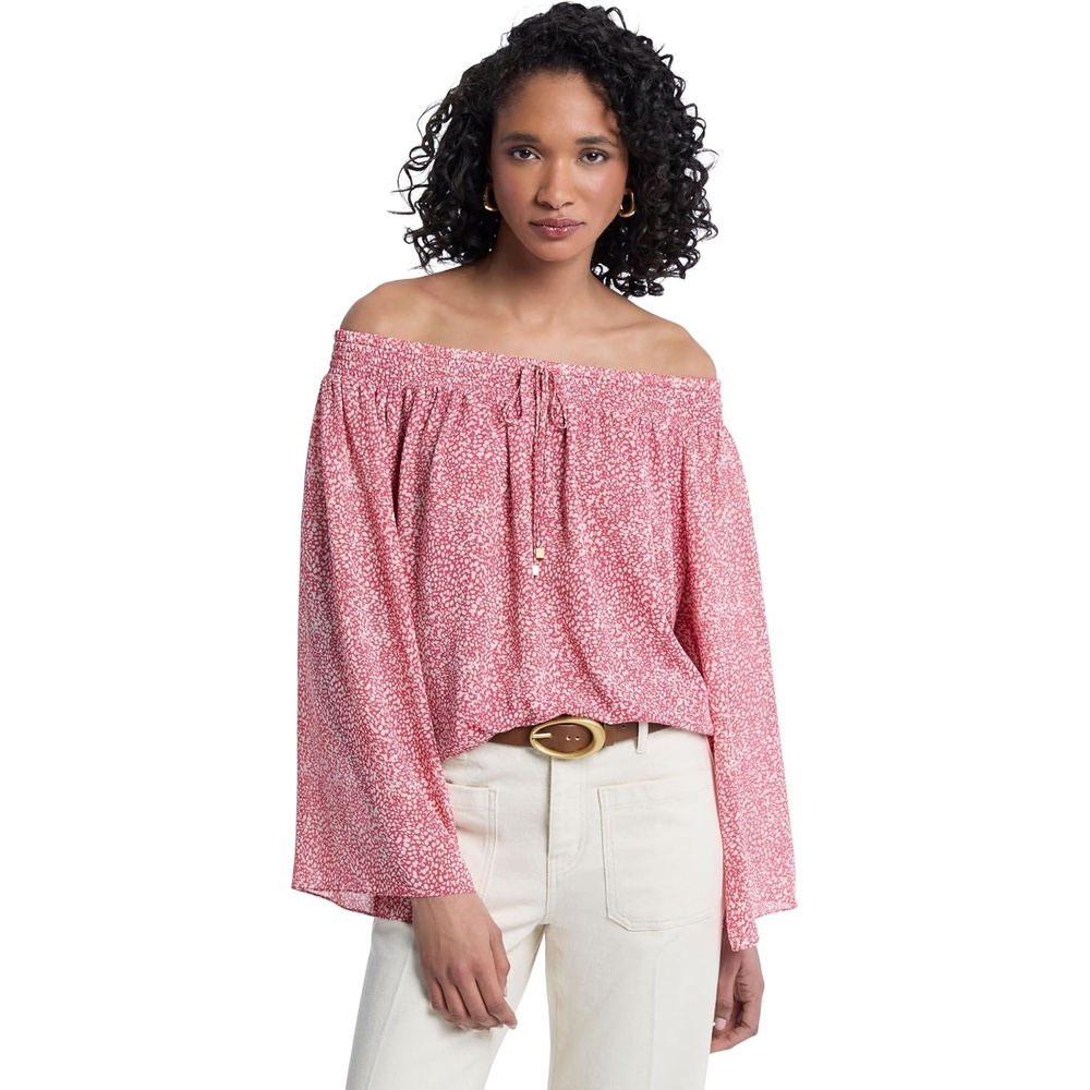 image:imageMichael Kors Womens Off Shoulder TopLight Berry Sorbet