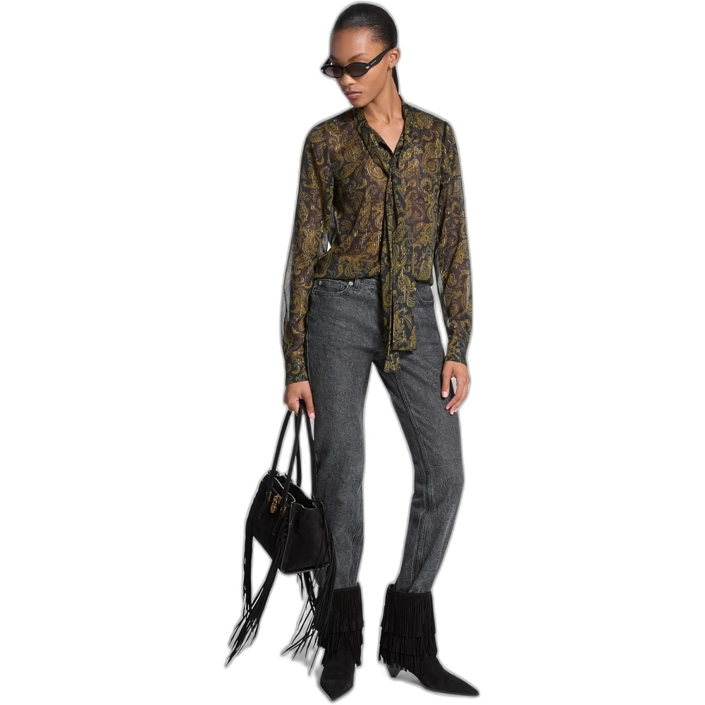 image:imageMichael Kors Womens Paisley Bow BlouseIvy