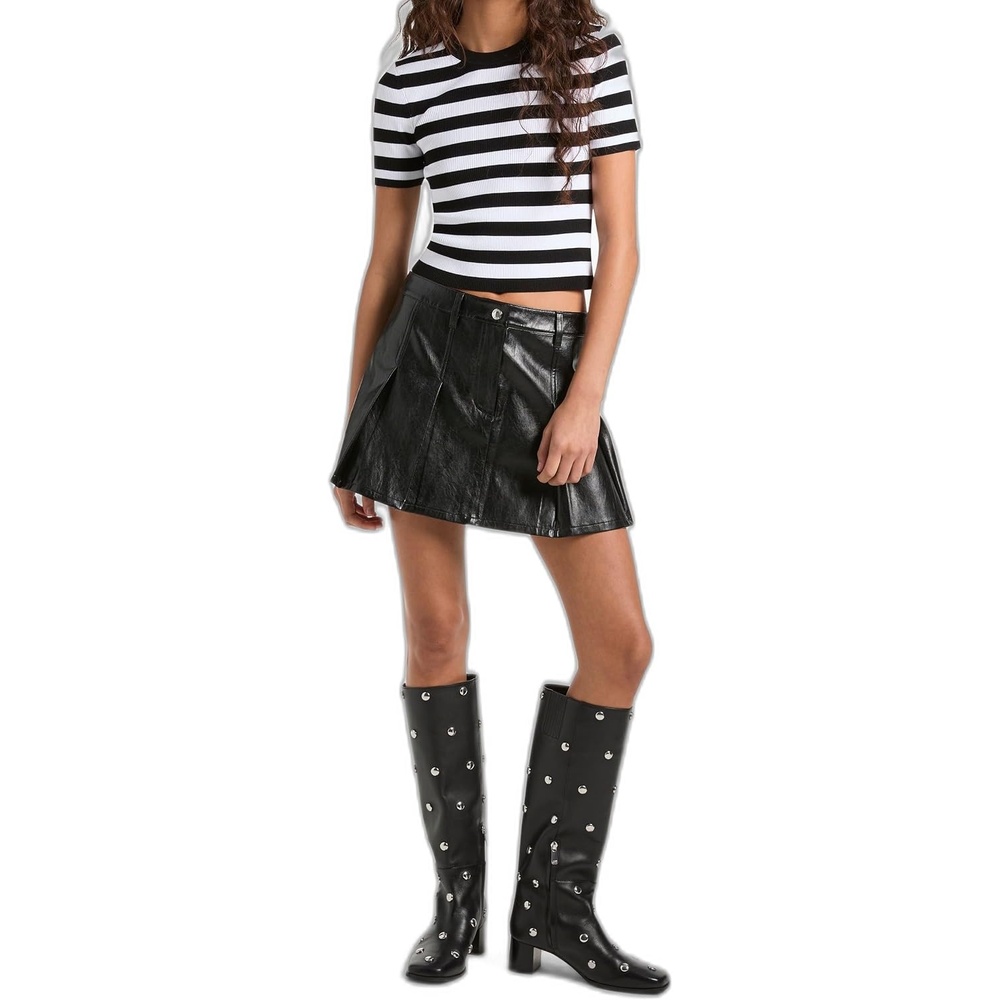 image:imageMichael Kors Womens Pleated Mini SkirtBlack
