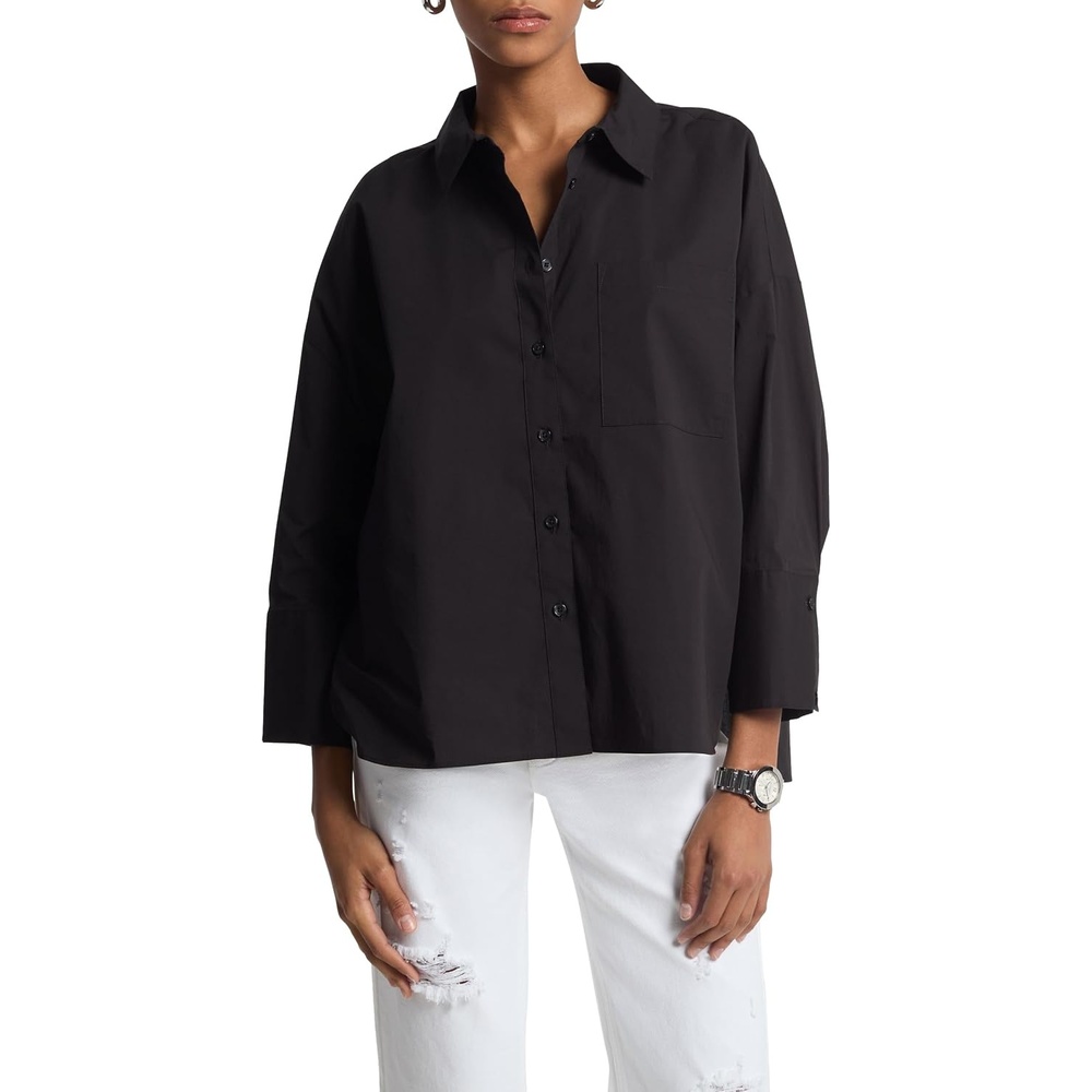 image:imageMichael Kors Womens Poplin ShirtBlack
