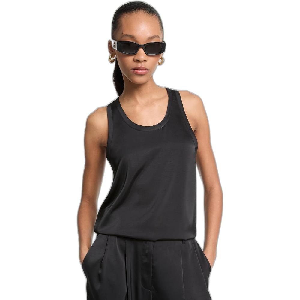 image:imageMichael Kors Womens Satin Tank TopBlack