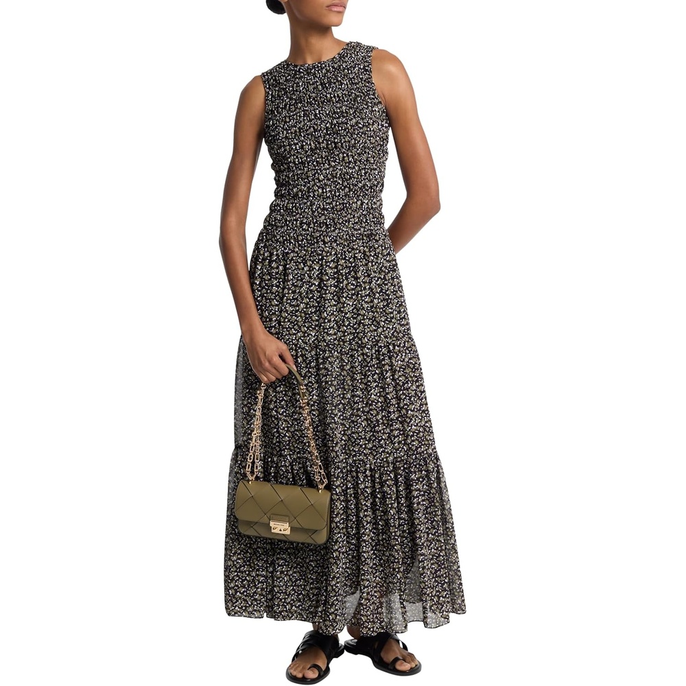 image:imageMichael Kors Womens Smocked Tank DressEvergreen