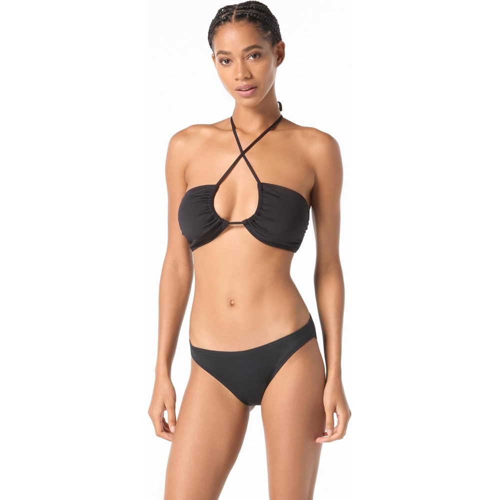 image:imageMichael Kors Womens Solid Bandeau Bra TopBlack