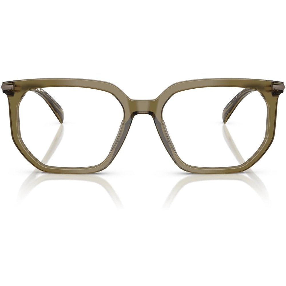 image:imageMichael Kors mens Mk4158u Sequoia Universal Fit Square Prescription Eyewear FramesOlive TransparentDemo Lens
