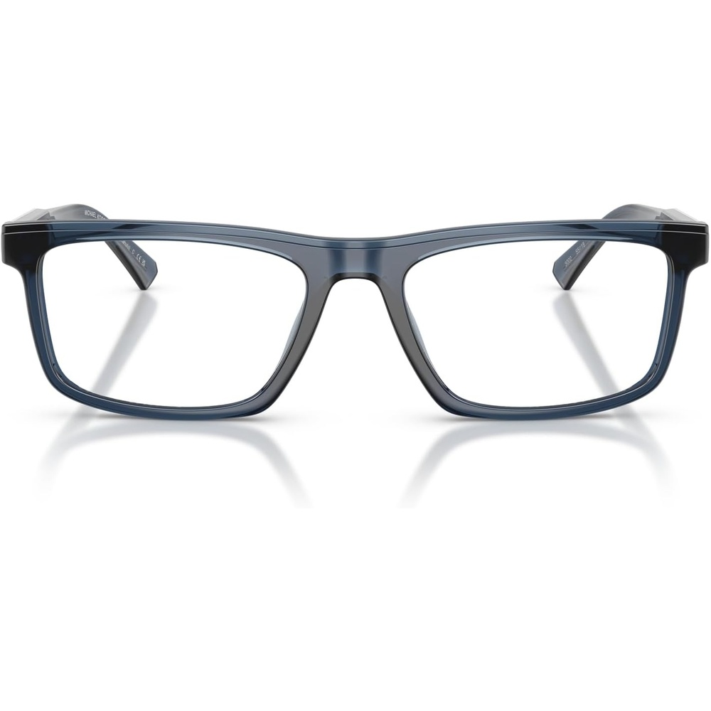 image:imageMichael Kors mens Mk4189u Kahulu Universal Fit Rectangular Prescription Eyewear FramesNavy TransparentDemo