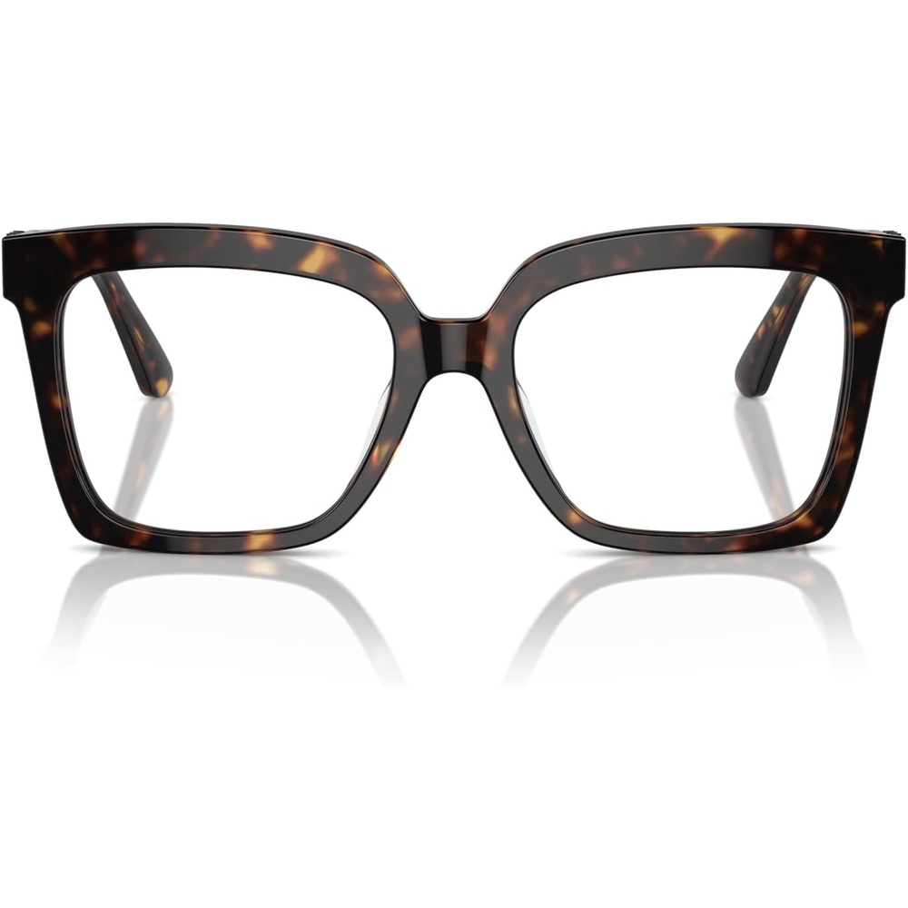 image:imageMichael Kors womens Mk4119f Nassau Low Bridge Fit Square Prescription Eyewear FramesDark TortoiseDemo Lens