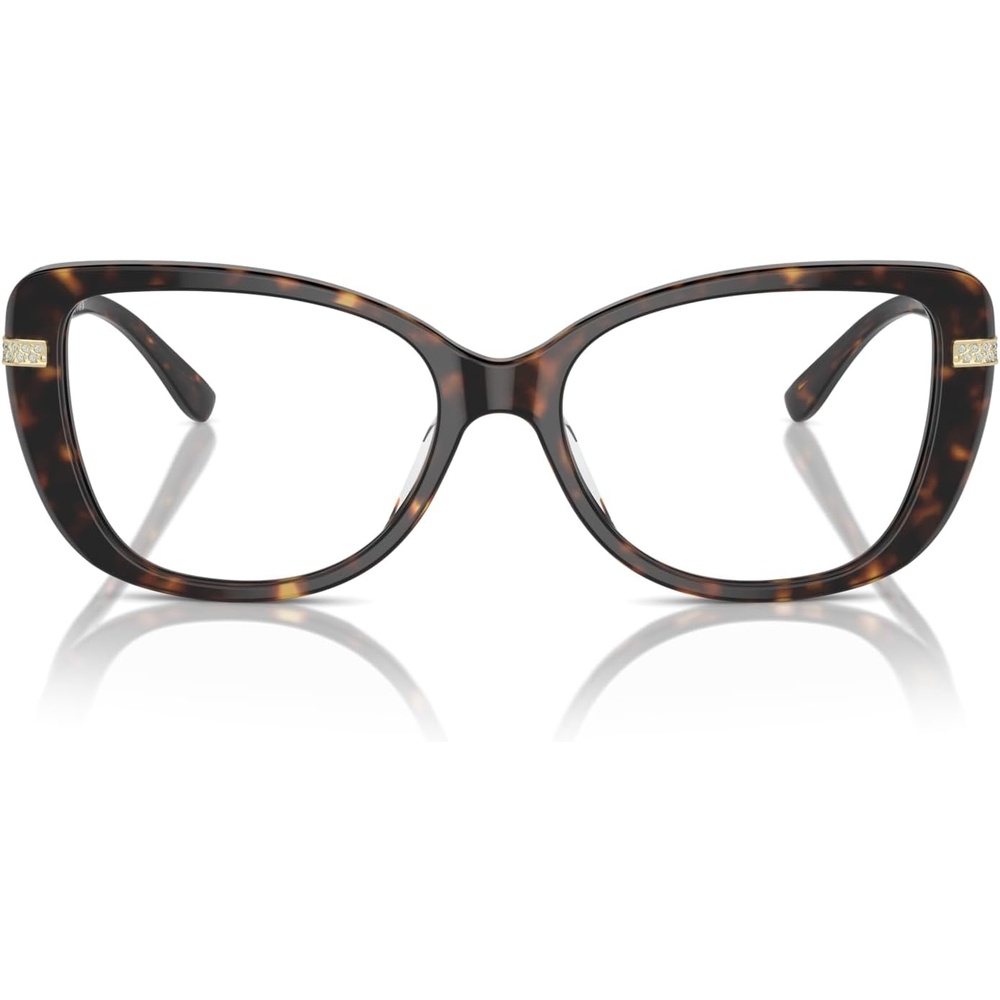 image:imageMichael Kors womens Mk4125bu Formentera Universal Fit Cat Eye Prescription Eyewear FramesDark TortoiseDemo Lens