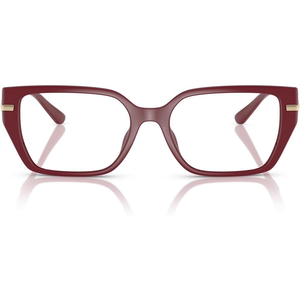 image:imageMichael Kors womens Mk4134u Crete Universal Fit Rectangular Prescription Eyewear FramesDeep RedDemo Lens