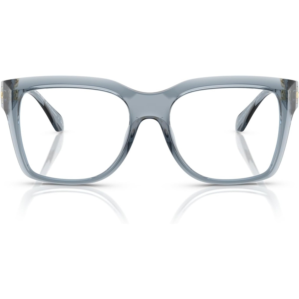 image:imageMichael Kors womens Mk4144u Sarasota Universal Fit Square Prescription Eyewear FramesDenim TransparentDemo Lens
