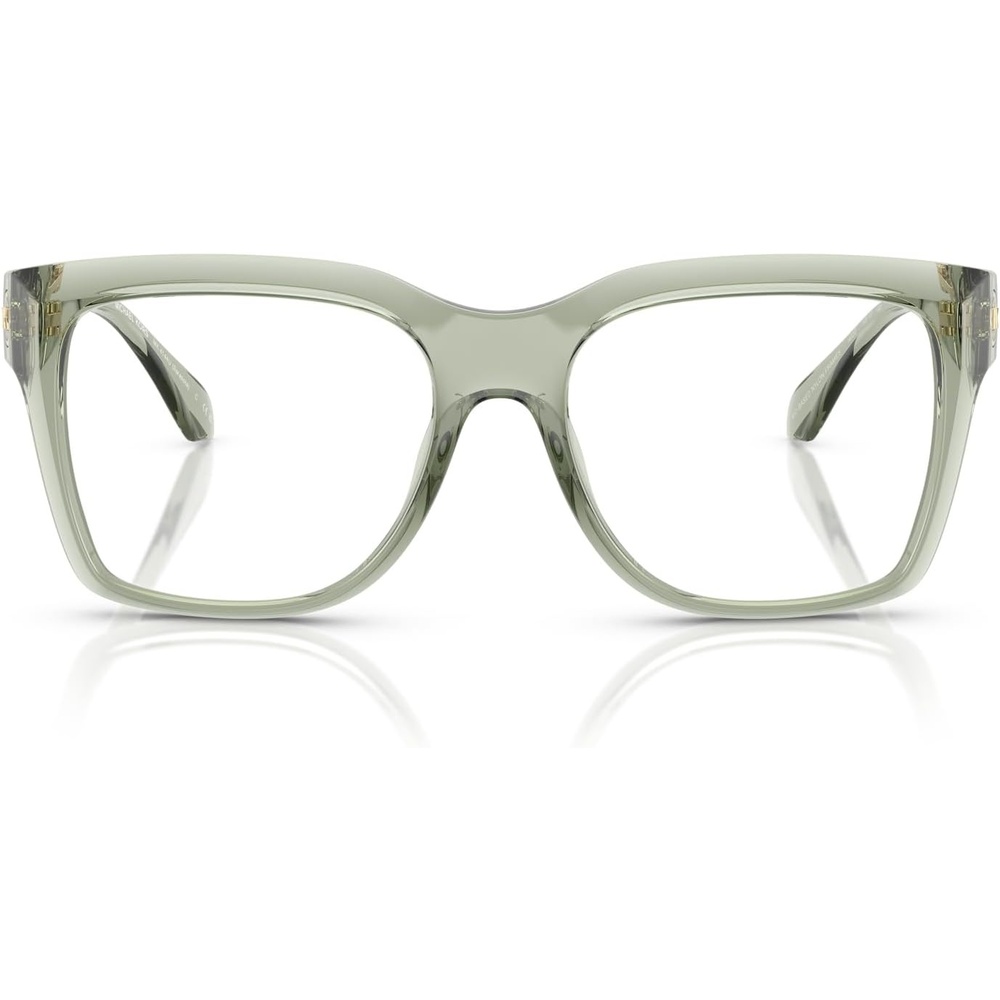image:imageMichael Kors womens Mk4144u Sarasota Universal Fit Square Prescription Eyewear FramesSmokey Olive TransparentDemo Lens