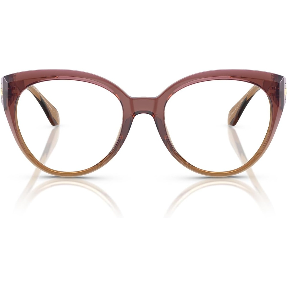 image:imageMichael Kors womens Mk4145u Amelia Island Universal Fit Round Prescription Eyewear FramesDusty Rose Light BrownDemo Lens
