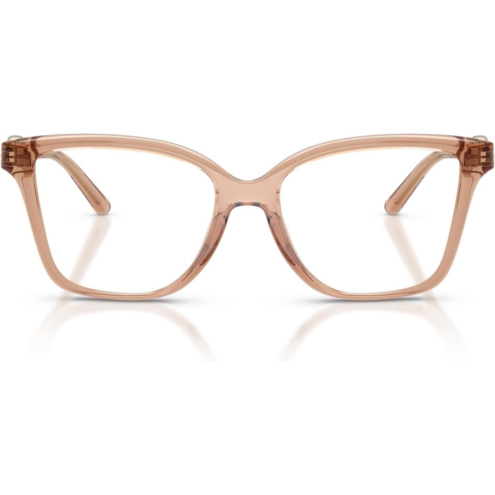 image:imageMichael Kors womens Mk4180u Kobe Universal Fit Square Prescription Eyewear FramesLight Brown TransparentDemo