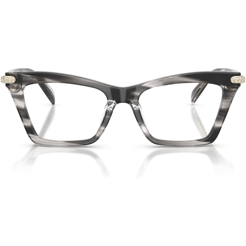 image:imageMichael Kors womens Mk4185bu Jamaica Universal Fit Cat Eye Prescription Eyewear FramesBlack HornDemo