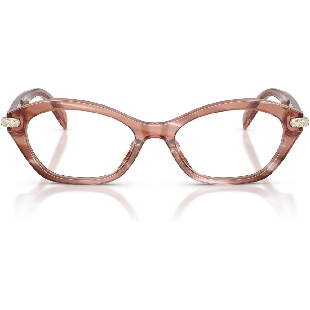 image:imageMichael Kors womens Mk4186bu Saint Lucia Universal Fit Oval Prescription Eyewear FramesPink HornDemo