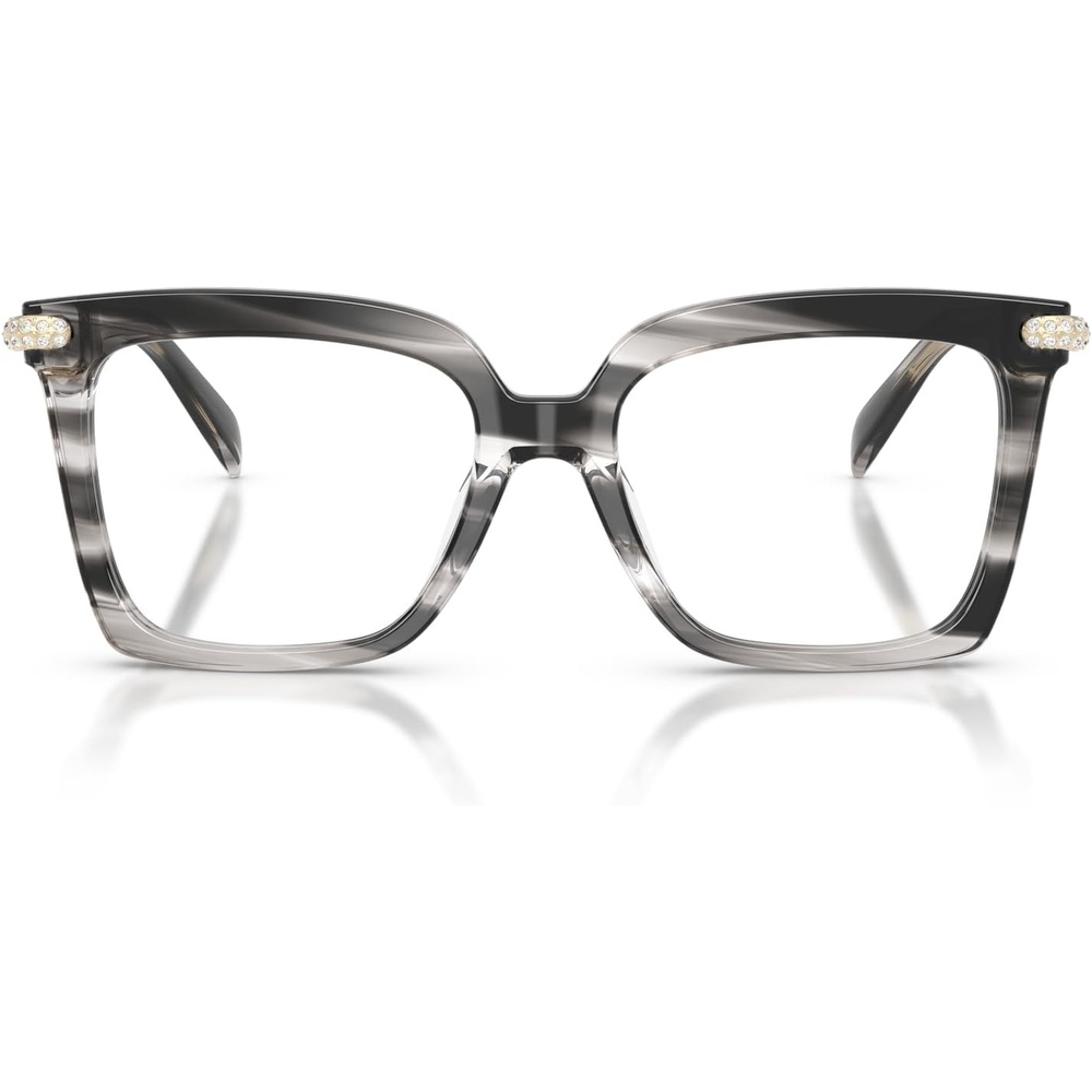 image:imageMichael Kors womens Mk4191bu Exumas Universal Fit Square Prescription Eyewear FramesBlack HornDemo