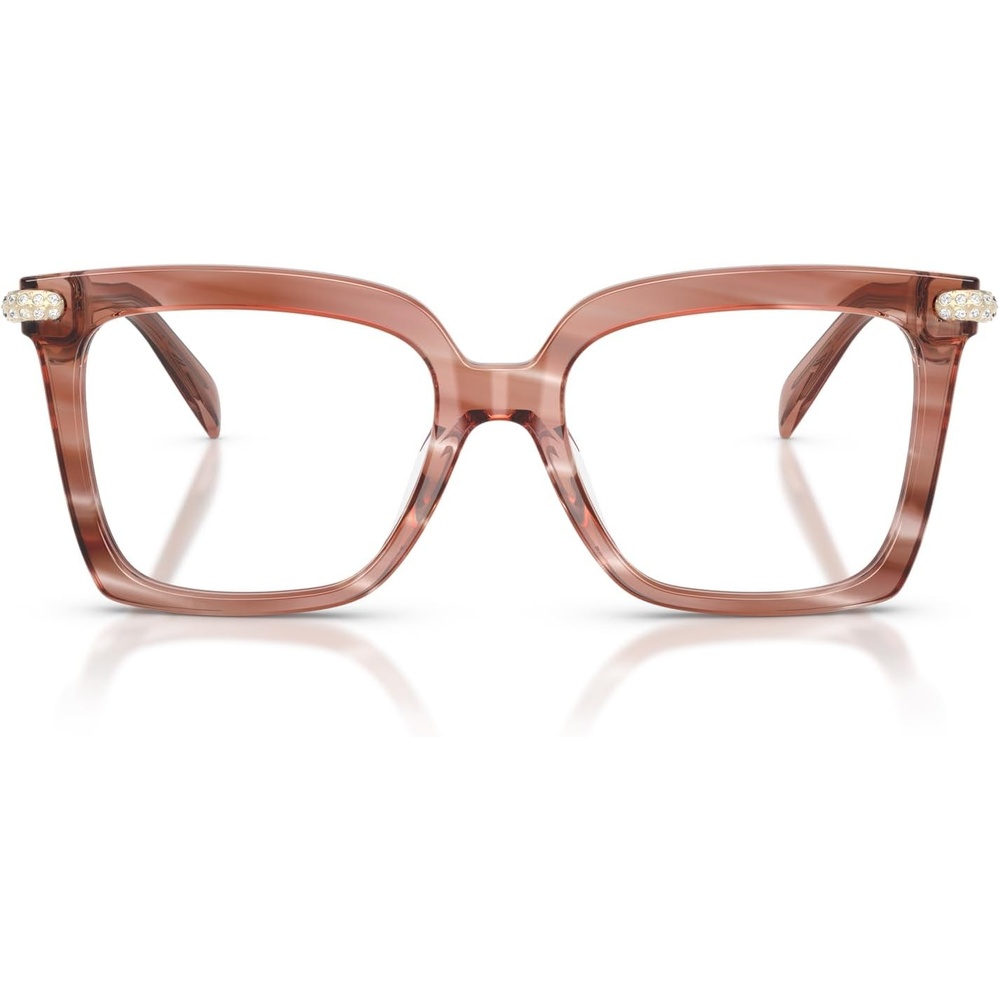 image:imageMichael Kors womens Mk4191bu Exumas Universal Fit Square Prescription Eyewear FramesPink HornDemo