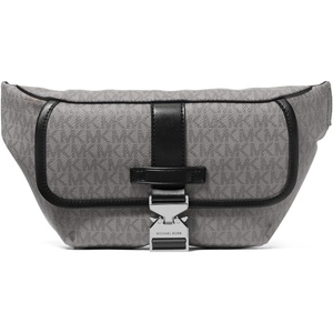 Michael Kors Hudson Aviator Belt Bag, Light Gunmetal Hardware/Black Signature(Light Gunmetal Hardware/Storm Signature)
