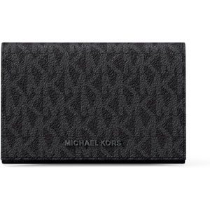 Michael Kors Hudson Business Card Wallet(Black Signature)