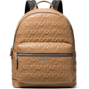 Michael Kors Hudson Dome Backpack, Silver-Tone Hardware/Black/MK Quilt(Silver-tone Hardware/Husk/Mk Quilt)