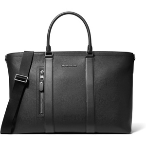 Michael Kors Hudson Getaway Tote(Light Gunmetal Hardware/Black)