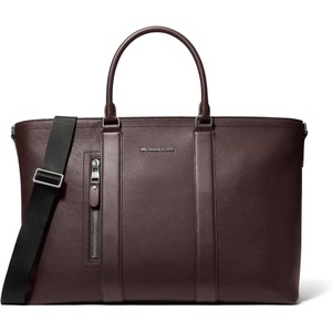 Michael Kors Hudson Getaway Tote(Light Gunmetal Hardware/Chocolate)