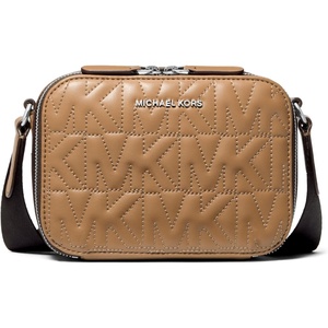 Michael Kors Hudson Horizontal Crossbody Bag, Silver-Tone Hardware/Husk/MK Quilt(Silver-tone Hardware/Husk/Mk Quilt)