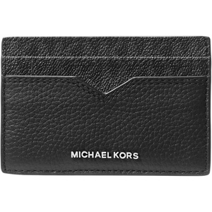 Michael Kors Hudson Notched Money Clip Card Case(Black)