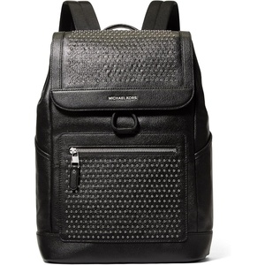 Michael Kors Hudson Travel Rucksack, Light Gunmetal Hardware/Black Signature(Silver-tone Hardware/Black)
