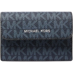 Michael Kors Malone Accordian Card Case(Admiral/Pale Blue)
