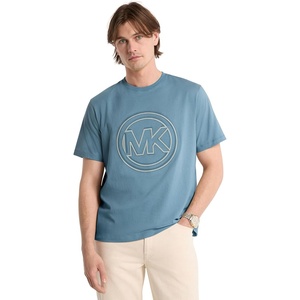 Michael Kors Men’s Graphic T-Shirt(Mk Shadow Logo/Light Lagoon)