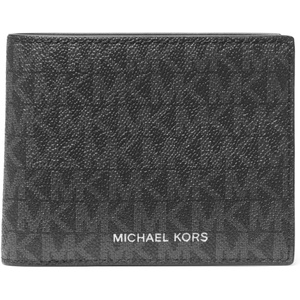 Michael Kors Men’s Greyson Billfold Wallet with Passcase, Black Signature(Black Signature)