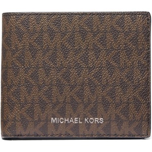 Michael Kors Men’s Greyson Billfold Wallet(Brown/Black Signature)