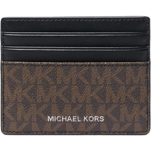 Michael Kors Men’s Greyson Tall Card Case(Brown Signature)