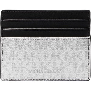 Michael Kors Men’s Greyson Tall Card Case(White Signature)