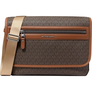 Michael Kors Men’s Jet Set Flight Messenger(Mk Signature/Brown/Luggage)