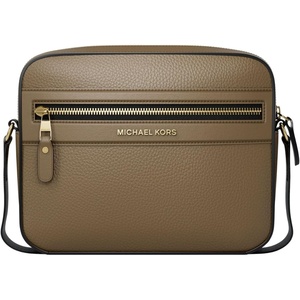 Michael Kors Men’s Jet Set Tour Crossbody(Gold-tone Hardware/Matte Pebble Leather/Loden)