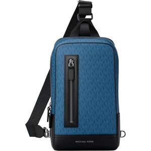 Michael Kors Men’s Malone A Line Sling Pack/Signature Nylon, River Blue